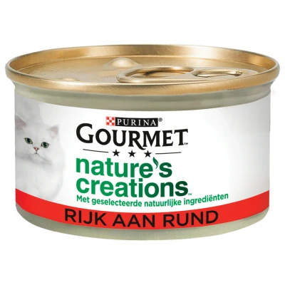 Afbeelding van Gourmet Nature&#039;s Creations 85 g Kattenvoer Rund