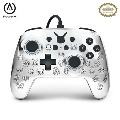 Afbeelding van PowerA Geavanceerde Bedrade Controller Nintendo Switch Pikachu Zwart &amp; Zilver