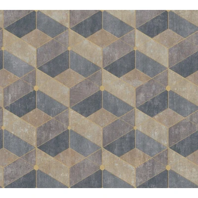Afbeelding van AS Creation Titanium 3 38202 2 382022 Beige / Goud
