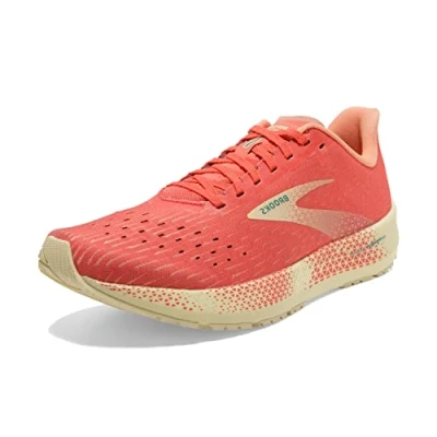 Afbeelding van Brooks Hyperion Tempo hardloopschoenen voor dames, Rood Hot Coral Flan Fusion Coral, 36.5 EU smal
