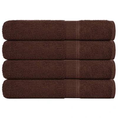 Afbeelding van vidaXL Handdoeken 4 st 100x200 cm 360 g/m² 100% katoen bruin