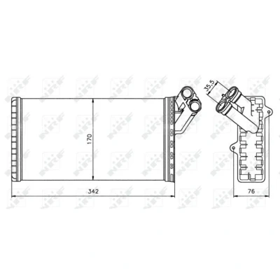 Afbeelding van Kachelradiateur, interieurverwarming NRF 58066