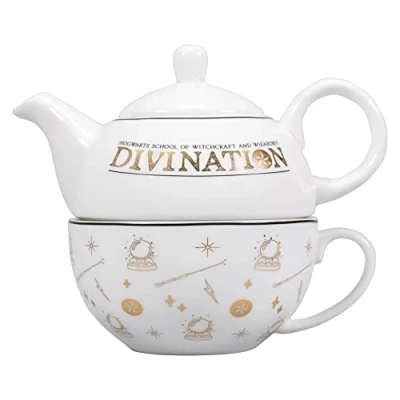 Afbeelding van Harry Potter Hogwarts Theepot en theekop Tea For One Divination Wit