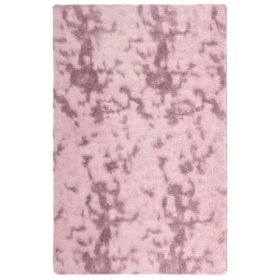 Afbeelding van vidaXL Vloerkleed hoogpolig 130x200 cm polyester roze