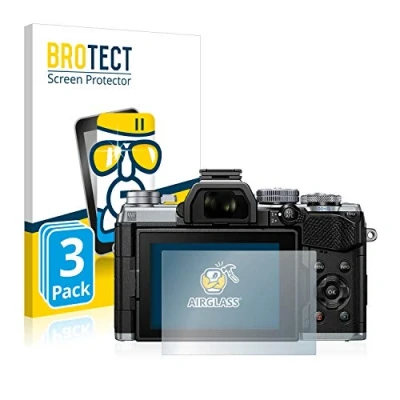Afbeelding van BROTECT Glas Screen Protector voor Olympus OM D E M5 Mark III (3 Stuks) Schermbeschermer [9H Hardheid, Beschermglas Folie niet Gehard Glas]