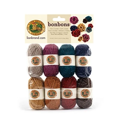 Afbeelding van Lion Brand Yarn Company 1 kluwen garen snoep, party, meerkleurig