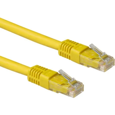 Afbeelding van ACT IB1951 LSZH U/UTP CAT6A patchkabel Geel 1,5 meter