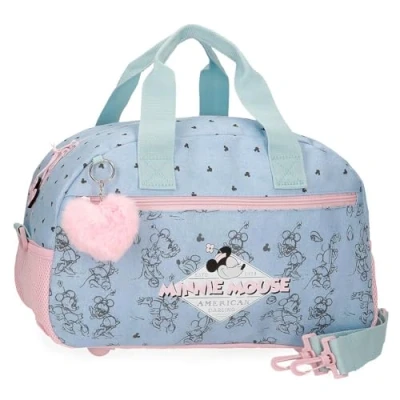 Afbeelding van Joumma Disney Minnie American Darling reistas, polyester, 40 x 25 18 cm, l, Blauw, reistas