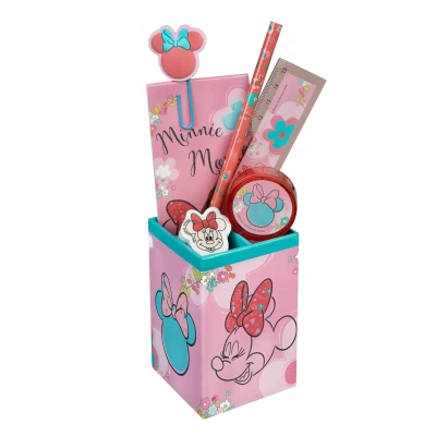 Afbeelding van Minnie Mouse Gevulde Pennenbak 7 Delig 4043946313335