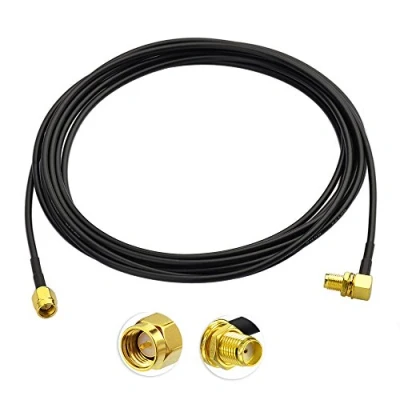 Afbeelding van Bingfu SMA Cable Male Adapter to Female Right Angle Aerial Extension Cabel RG174 300cm 9.84ft for 4G LTE Antenna RC FPV Multicopter TX RX Router Bluetooth Wifi Wireless Network