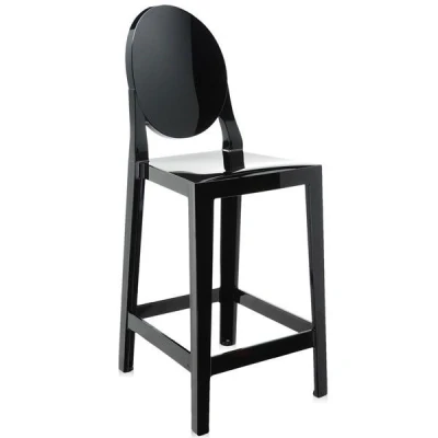 Afbeelding van Kartell One More Please Rond Low Zwart Barkruk
