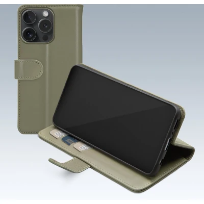 Afbeelding van Mobilize Premium Gelly Wallet Book Case Apple iPhone 15 Pro Green