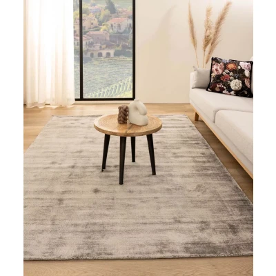 Afbeelding van Viscose Tapijt/Vloerkleed Glamour Zilver 200x300 Cm