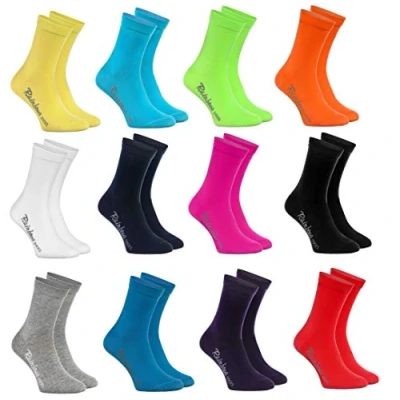 Afbeelding van Rainbow Socks Jongens en meisjes katoenen sokken 12 paar meerkleurig maat, x meerkleurig, 30 35