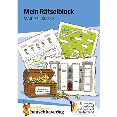 Afbeelding van Das ratselbuch fur die grundschule t694 mein ratselblock mathe 4. klasse A5 ubungsblock: Übungsblock
