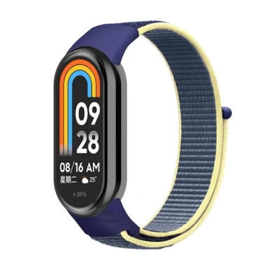 Afbeelding van Sport loop nylon bandje Donkerblauw Xiaomi Smart band 8