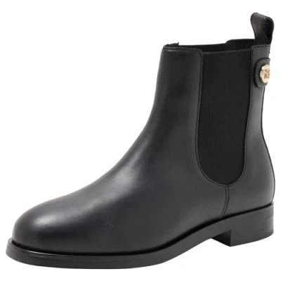 Afbeelding van Tommy Hilfiger STUD LOW Chelsea Korte laarzen, Dames, Maat: 36, Black Leer