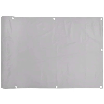 Afbeelding van Tuinscherm 400x120 cm PVC grijs