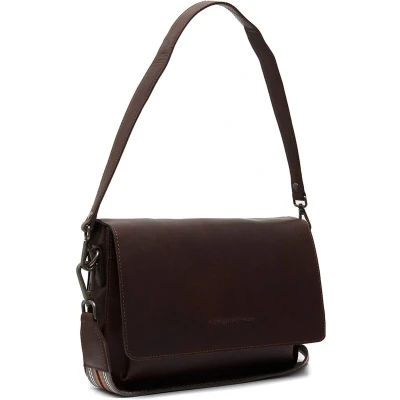 Afbeelding van The Chesterfield Brand Leren Schoudertas Bruin Aviles