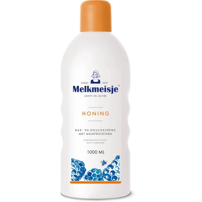 Afbeelding van Melkmeisje Bad en douche honing 1 liter