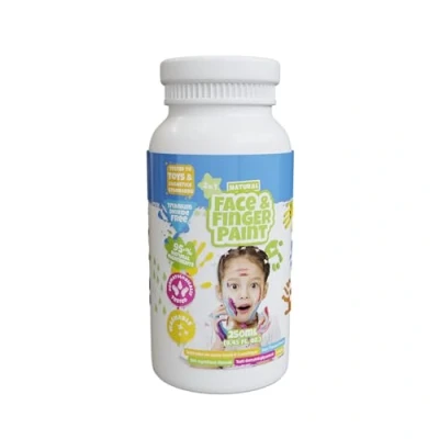 Afbeelding van Natural Face &amp; Fingerpaint Fles Wit, 250ml