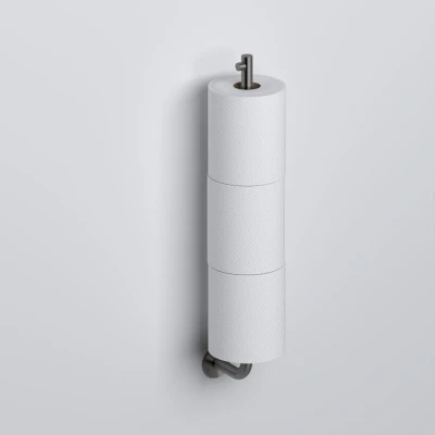 Afbeelding van Clou Kaldur dubbele reserve rolhouder gunmetal geborsteld