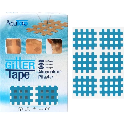 Afbeelding van AcuTop Gittertape / Cross tape Medium Type B Blauw 120 stuks