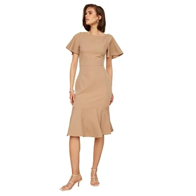 Afbeelding van Trendyol TWOSS20EL1342 Volwassenen Vrouwen Single pack Nerts 34