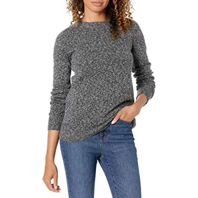 Afbeelding van Amazon Essentials Classic fit Soft touch lange mouwen ronde hals trui, houtskool mergel, L