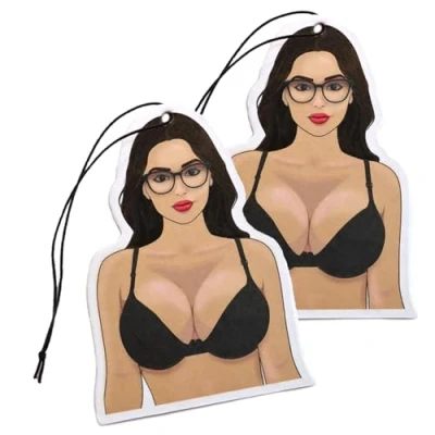 Afbeelding van 2 delige set tuning luchtverfrisser geurboom voor de auto Air Freshener design geurhanger (2x Lady)