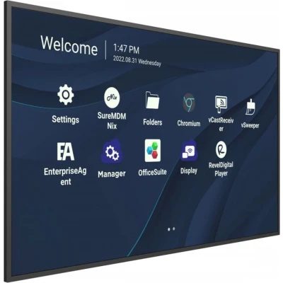 Afbeelding van Viewsonic CDE9830 beeldkrant 2,49 m (98&quot;) Wifi 500 cd/m² 4K Ultra HD Zwart Touchscreen Type processor Android 11