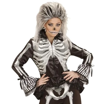 Afbeelding van &quot;Skeletten vestje voor dames Halloween Verkleedkleding Small&quot;