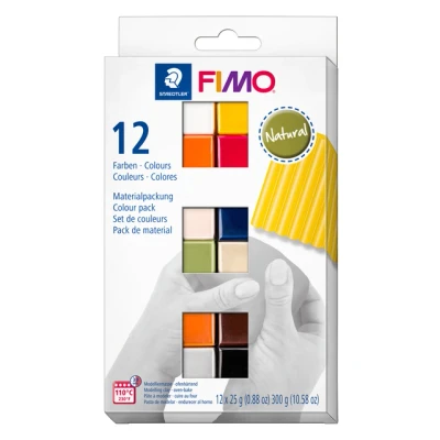 Afbeelding van 12 Natural Colours Pack Set Fimo Soft