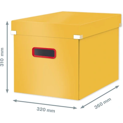 Afbeelding van Leitz Cosy Click &amp; Store kubus grote opbergdoos, geel opbergdoos