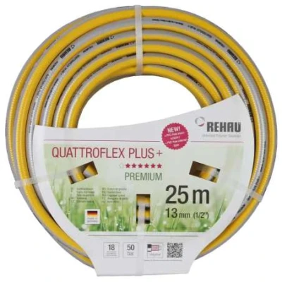 Afbeelding van Talen Tools &quot;Gele slang 1/2&quot;&quot; 25m, getricoteerd no torsion white plus (fitt)&quot;