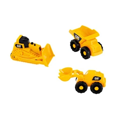 Afbeelding van Klein Toys Cat bouwvoertuigen set kiepvrachtwagen, bulldozer en schepmachine geel zwart
