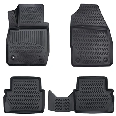Afbeelding van Elmasline Design 3D rubberen matten set voor Ford FiESTA VI bouwjaar 2008 2017 extra hoge rand van 5 cm