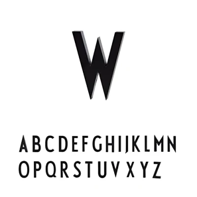 Afbeelding van Design Letters Aluminium Floating House (Verkrijgbaar in A Z) Eenvoudig te installeren huisletters plaques voor muur Geschikt binnen of buitengebruik Zwart