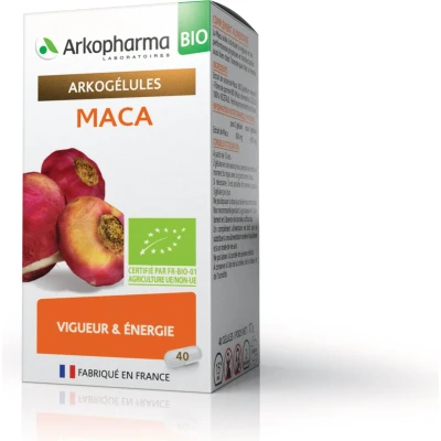 Afbeelding van Arkopharma Maca Bio om de Kracht en Lichamelijke Intellectuele Prestaties te Stimuleren 40 Capsules 20 Dagen