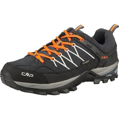 Afbeelding van CMP RIGEL Low TREKKING SHOES WP Men&#039;s Trekkingschoenen Top, Antracite Flash Orange, 39 EU
