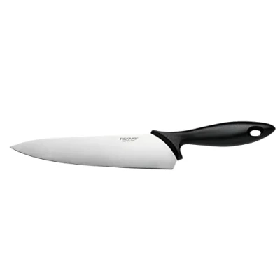 Afbeelding van Fiskars koksmes, Essential, lemmetlengte: 21 cm, roestvrij staal/PP plastic, zwart, 1065565