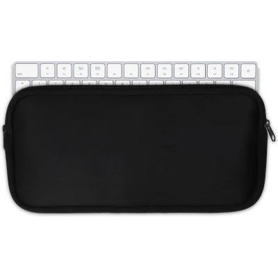 Afbeelding van kwmobile toetsenbord hoes geschikt voor Apple Magic keyboard hoesje Neopreen beschermhoes Reis case met rits Keyboards cover in zwart