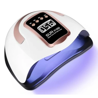 Afbeelding van Zawaer Led uv lamp voor nagels, 280 W, 66 stuks, professionele nageldroger gelnagels, sneldrogend, nagellamp met 4 timers, lcd display en autosensor, thuis in de salon, manicure