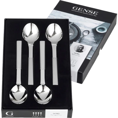 Afbeelding van Gense Nobel Dessertlepel 16,5 cm 4 stuks Mat/glanzend staal