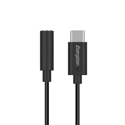 Afbeelding van Energizer C112CABK Audio adapter 3.5mm Jack naar USB C 11cm
