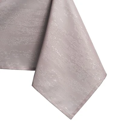Afbeelding van AmeliaHome tafelkleed lotuseffect waterafstotend linnenlook Poederroze Vesta 110x110 cm