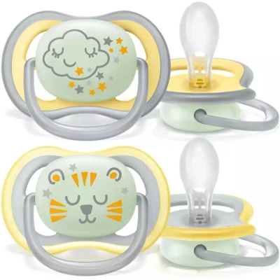 Afbeelding van Philips Avent Ultra Air Fopspeen Nacht 18m+ 2 stuks