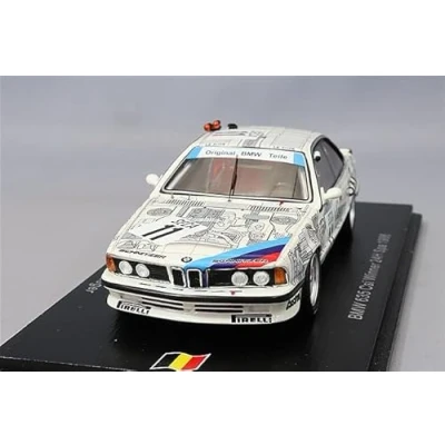 Afbeelding van BMW 635 CSi Spark Modelauto 1:43 1986 Dieter Quester / Altfrid Heger Thierry Tassin Belgium