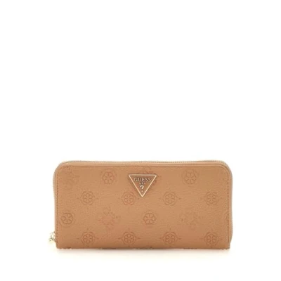 Afbeelding van GUESS Portemonnee Cresidia SLG Zip Around Wallet Beige Lichtbruin