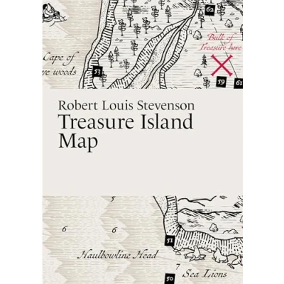 Afbeelding van Robert Louis Stevenson, Treasure Island Map